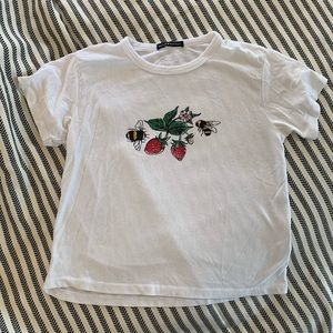Brandy Melville Bee and Strawberry Tee